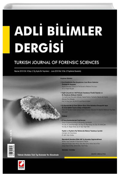 Adli Bilimler Dergisi - Cilt:7 Say:1 Mart 2008 . Hamit Hanc Sekin Yaynevi