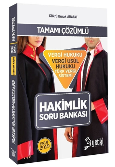 Vergi Hukuku, Vergi Usul Hukuku, Türk Vergi Sistemi Hakimlik Soru Bankası Yetki Yayınları 2019