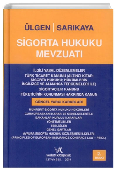 Sigorta Hukuku Mevzuat Vedat Kitaplk