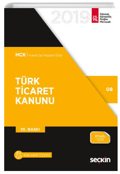 Trk Ticaret Kanunu Remzi zmen Sekin Yaynevi