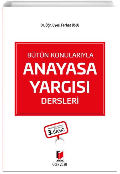 Btn Konularyla Anayasa Yargs Dersleri Ferhat Uslu Adalet Yaynevi