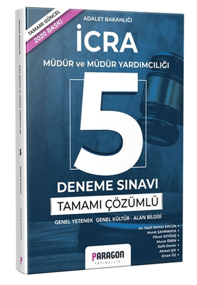 cra Mdr ve Mdr Yardmcl Tamam zml 5 Deneme Paragon Yaynlar 2020