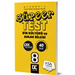 8. Snf Din Kltr ve Ahlak Bilgisi Sper Test ek Kopar Doru Cevap Yaynlar
