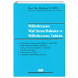 Milletleraras Mal Satm Hukuku ve Miletleraras Tahkim Michael R. Will Turhan Kitabevi