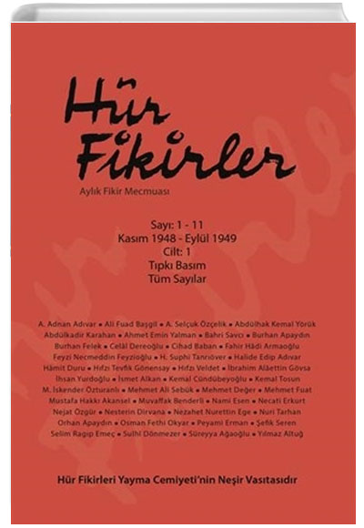 Hr Fikirler Aylk Fikir Mecmuas Say 1-11 Kasm 1948 - Eyll 1949 Cilt: 1 Tpk Basm Tm Saylar Liberte Yaynlar
