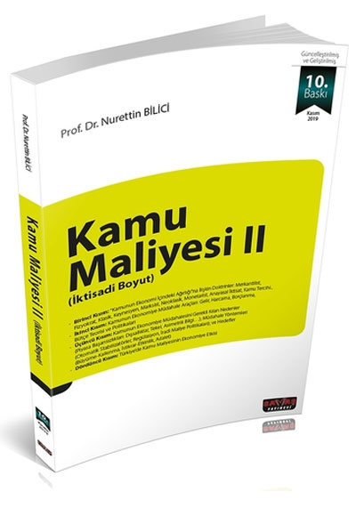 Kamu Maliyesi 2 ktisadi Boyut - Nurettin Bilici 10. Bask Kasm 2019 Sava Yaynevi