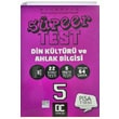 5. Snf Din Kltr ve Ahlak Bilgisi Sper Test ek Kopar Doru Cevap Yaynlar