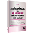 Adli Hakimlik in  Hukuku Tamam zml Soru Bankas 4T Yaynlar
