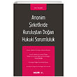 Anonim irketlerde Kurulutan Doan Hukuki Sorumluluk Pelin zelik Sekin Yaynevi