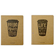 Coffee Dz Twins Notebook 2 Defter Takm Elas Paper