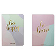 Pastel izgili Twins Notebook 2 Defter Takm Elas Paper