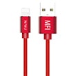 WP201 MFI Lightning arj ve Data Kablosu Krmz Wiwu