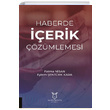 Haberde erik zmlemesi Akademisyen Kitabevi