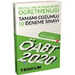 2020 ABT Din Kltr ve Ahlak Bilgisi retmenlii Tamam zml 10 Deneme Snav Yediiklim Yaynlar