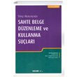 Sahte Belge Dzenleme ve Kullanma Sular Sekin Yaynevi