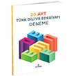 AYT Trk Dili ve Edebiyat 20 li Deneme Supara Yaynlar