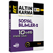 AYT Sosyal Bilimler 2 10x46 Deneme Snav Altn Karma Yaynlar - hasarl