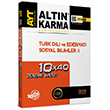 AYT Trk Dili ve Edebiyat Sosyal Bilimler 1 10x40 Deneme Snav Altn Karma Yaynlar