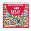 Renkli Evler Yetikinler in Boyama Gizem Ula Dokuz Yaynlar