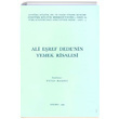 Ali Eref Dedenin Yemek Risalesi Atatrk Kltr Merkezi Yaynlar
