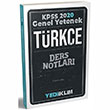 2020 KPSS Trke Genel Yetenek Ders Notlar Yediiklim Yaynlar