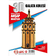  Teknik Ahap Maket 3D Galata Kulesi TEKNK.174 AL SA