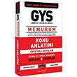 GYS Kamu Kurum ve Kurulularnda MEMURUM Konu Anlatm Yarg Yaynlar