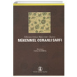 Mkemmel Osmanl Sarf Mehmet Rfat Trk Dil Kurumu Yaynlar