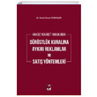 Haksz Rekabet Hukukunda Drstlk Kuralna Aykr Reklamlar ve Sat Yntemleri Remzi Tamer Pekdiner Adalet Yaynevi
