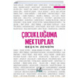 ocukluuma Mektuplar Sekin Zengin zan Yaynclk