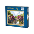 Bisiklet ve iekler 1000 Para Puzzle Adam Games