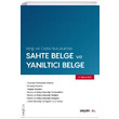 Sahte Belge ve Yanltc Belge Sekin Yaynevi
