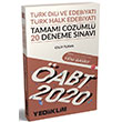 2020 ABT Trk Dili ve Edebiyat Trk Halk Edebiyat Tamam zml 20 Deneme Snav Yediiklim Yaynlar