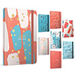 Coral plik Dikili Sert Kapak Defter 17x24 140 Yaprak Kareli (4628) Gpta