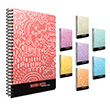 Doodle Spiralli Sert Kapak Defter 17x24 120 Yaprak izgili (4372) Gpta
