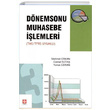 Dnemsonu Muhasebe lemleri  Ekin Basm Yayn