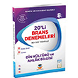 8.Snf LGS Din Kltr ve Ahlak Bilgisi 20 li Bran Denemeleri Zeka Kp Yaynlar