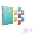 Chromo Spiralli Plastik Kapak A5 60 Yaprak Kareli Defter (2314) Gpta