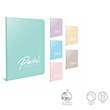Pastels Tel Dikili Plastik Kapak 17x24 80 Yaprak Kareli Defter (4129) Gpta