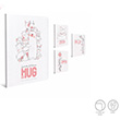 White Notebook Tel Dikili Plastik Kapak Defter A4 40 Yaprak Kareli (4343) Gpta