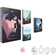 Adventure Spralli Karton Kapak 17x24 80 Yaprak Kareli Defter (3848) Gpta