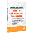 KPSS A Drt Drtlk 4l Muhasebe Denemeleri 4T Yaynlar