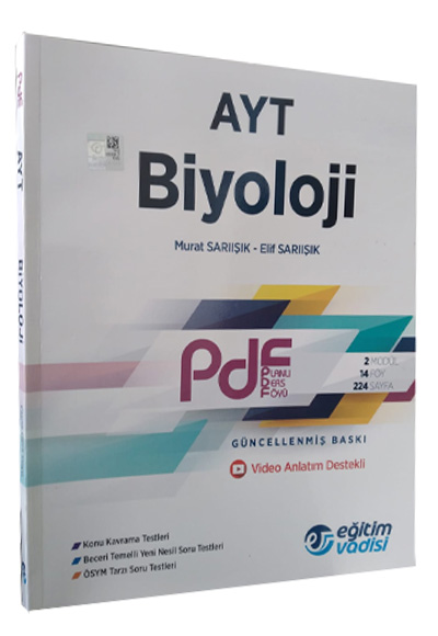 AYT Pdf Biyoloji Video Anlatm Destekli Soru Bankas Eitim Vadisi Yaynlar