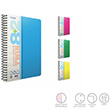 Twin Spiralli 6 Seperatrl Neon Plastik Kapak Defter A4 160 Yaprak 2+2 (1900) Gpta