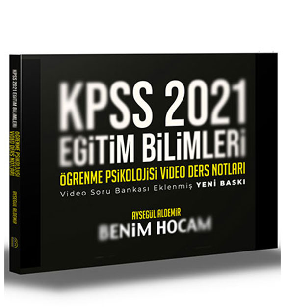 2021 KPSS Eitim Bilimleri renme Psikolojisi Video Ders Notlar Benim Hocam Yaynlar