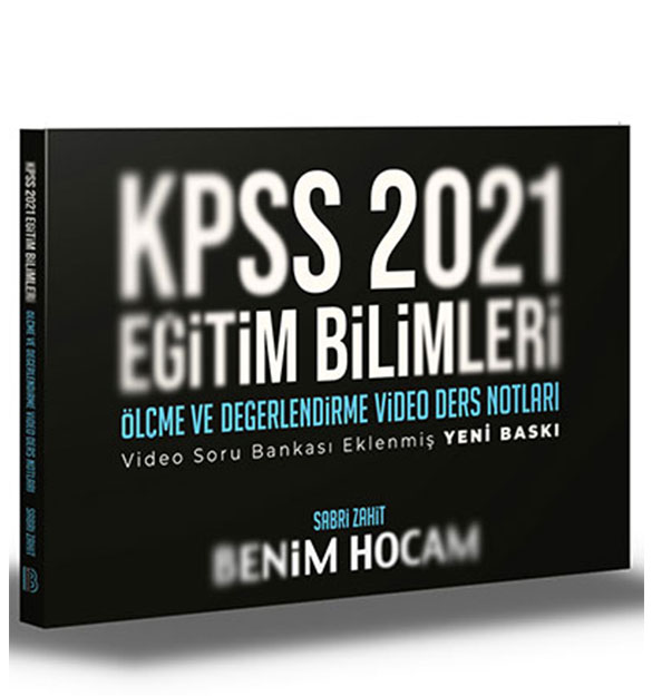 2021 KPSS Eitim Bilimleri lme ve Deerlendirme Video Ders Notlar Benim Hocam Yaynlar