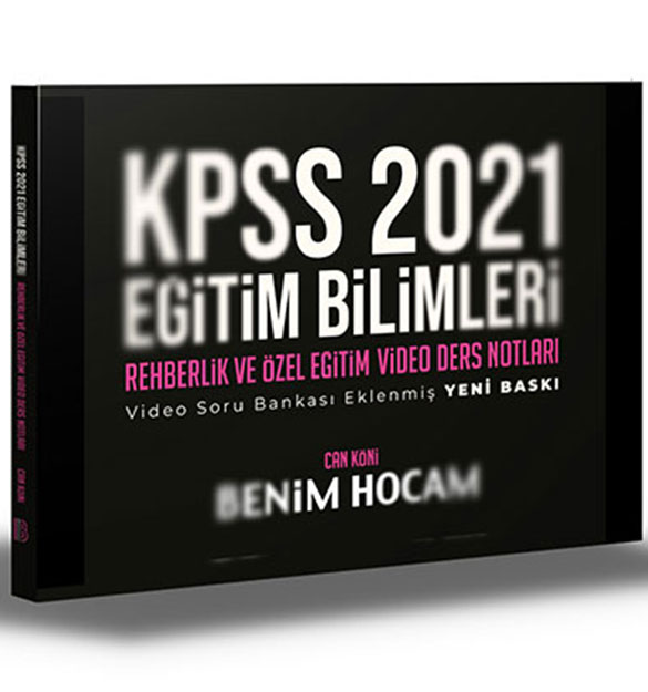 2021 KPSS Eitim Bilimleri Rehberlik Video Ders Notlar Benim Hocam Yaynlar