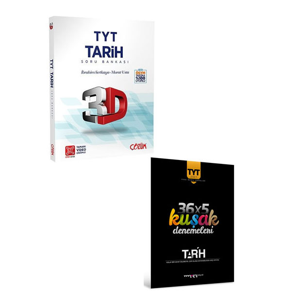 TYT Tarih Tamam Video zml Soru Bankas ve 36 Kuak Deneme Marka Yaynlar 3D Yaynlar