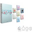 Post-Book Spiralli Karton Kapak Defter 17x24 80 Yaprak Kareli (4462) Gpta