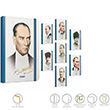 Atatrk plik Dikili Sert Kapak Defter 13x21 120 Yaprak izgili Standart (3323) Gpta